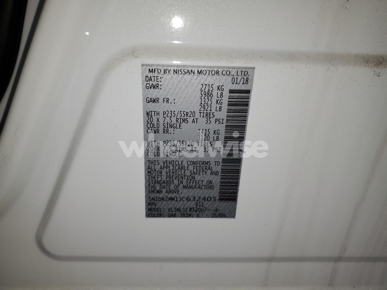 Photo 13 of 2018 NISSAN PATHFINDER S N/A (VIN 5N1DR2MM1JC632405)