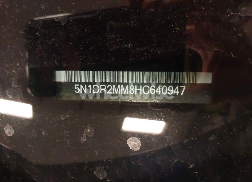 Photo 9 of 2017 Nissan Pathfinder S (VIN 5N1DR2MM8HC640947)