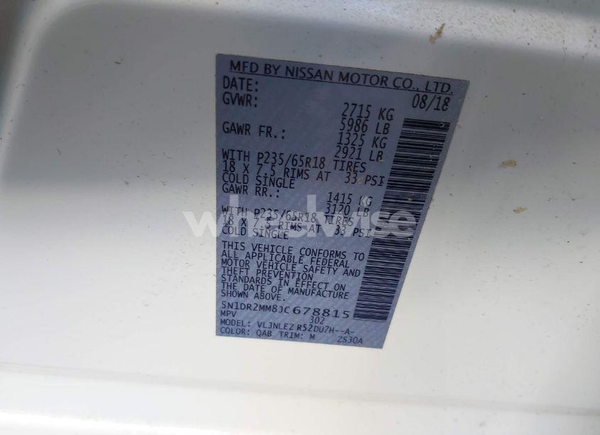 Photo 9 of 2018 Nissan Pathfinder SV (VIN 5N1DR2MM8JC678815)