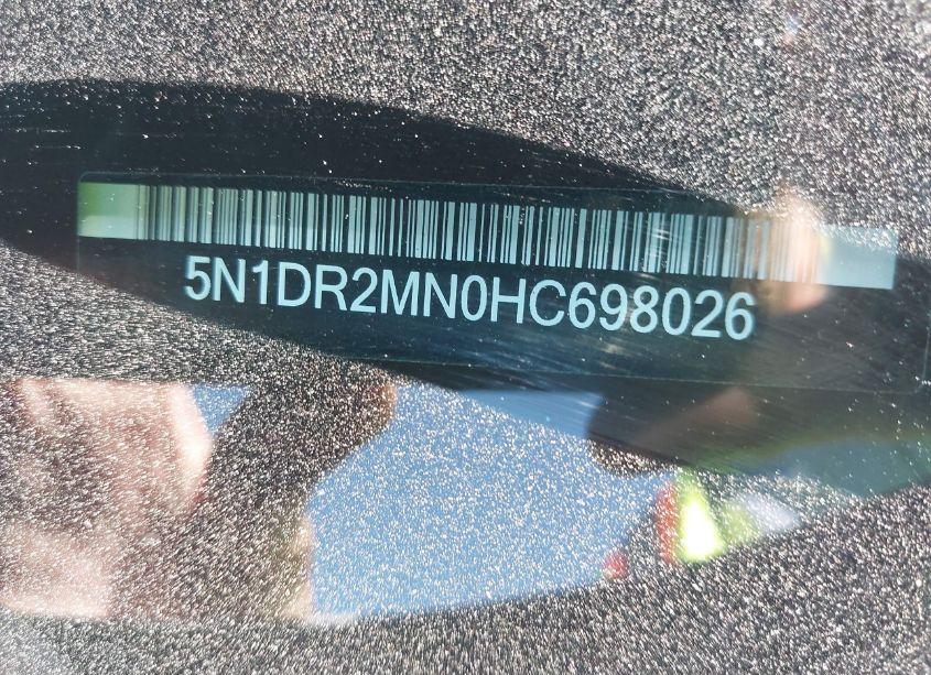 Photo 9 of 2017 Nissan Pathfinder SV (VIN 5N1DR2MN0HC698026)