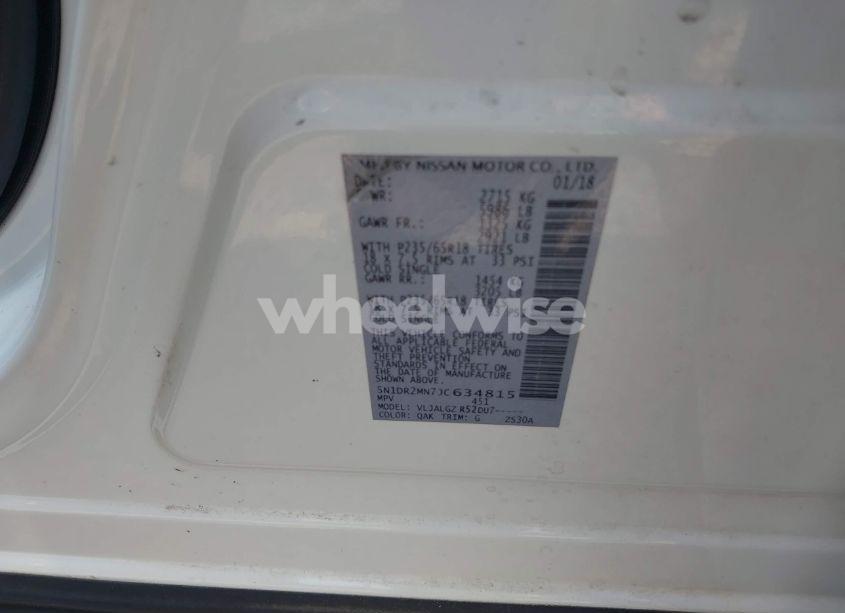 Photo 9 of 2018 Nissan Pathfinder SL (VIN 5N1DR2MN7JC634815)