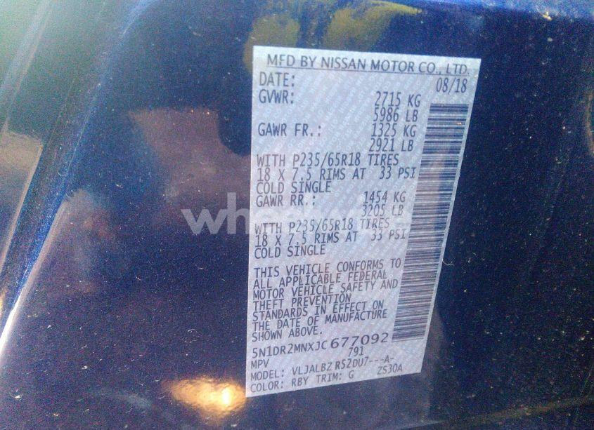 Photo 9 of 2018 Nissan Pathfinder S (VIN 5N1DR2MNXJC677092)