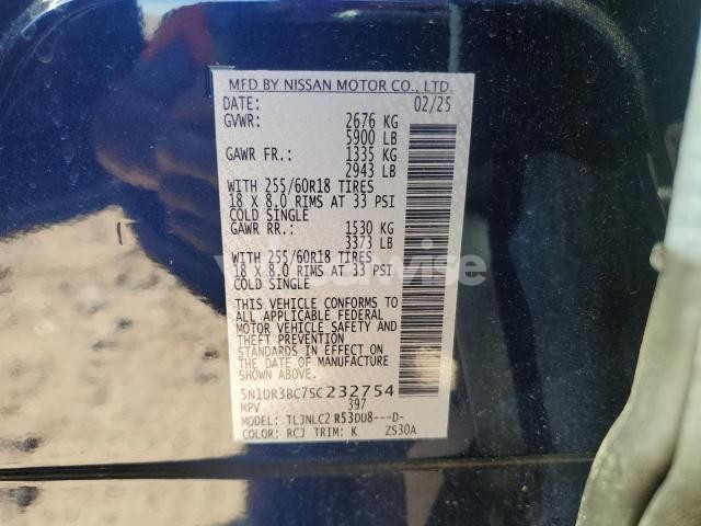 Photo 8 of 2025 NISSAN PATHFINDER SV N/A (VIN 5N1DR3BC7SC232754)