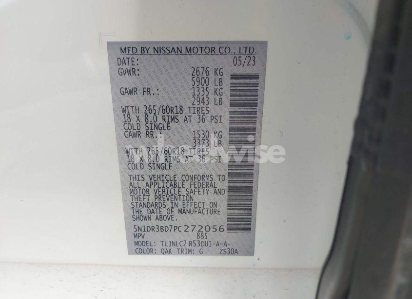 Photo 9 of 2023 Nissan Pathfinder ROCK CREEK 4WD (VIN 5N1DR3BD7PC272056)