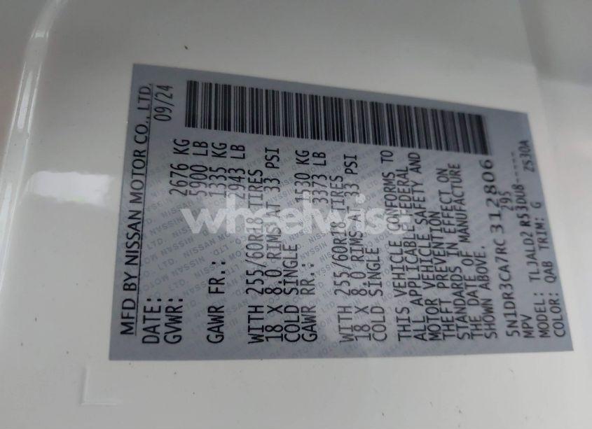 Photo 9 of 2024 Nissan Pathfinder SL FWD (VIN 5N1DR3CA7RC312806)