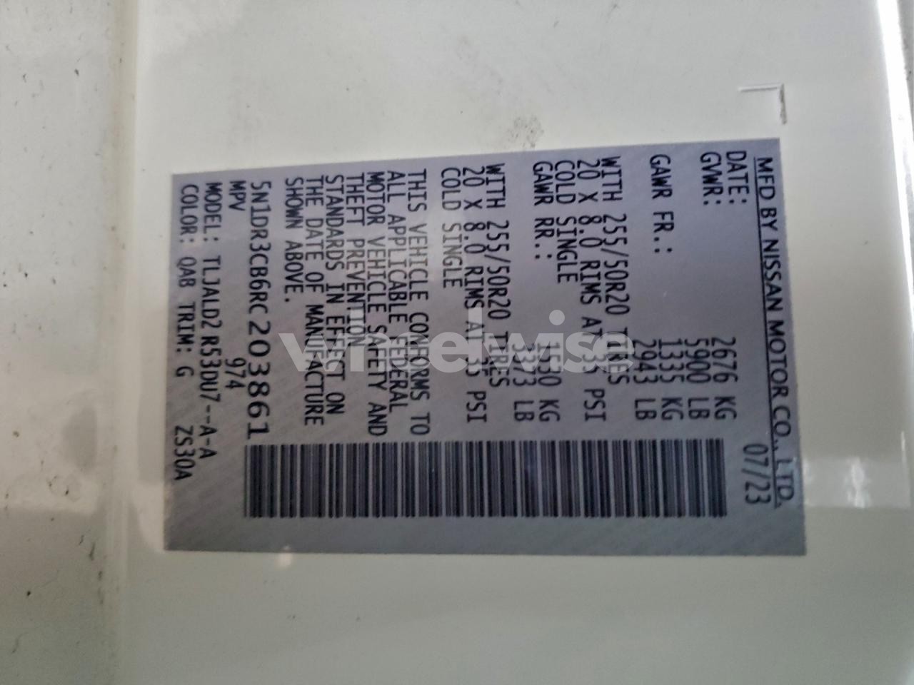 Photo 14 of 2024 NISSAN PATHFINDER SL (VIN 5N1DR3CB6RC203861)