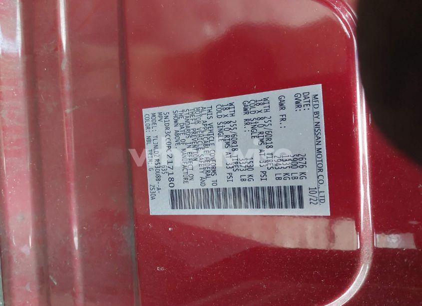 Photo 9 of 2023 Nissan Pathfinder SL 4WD (VIN 5N1DR3CC0PC217180)