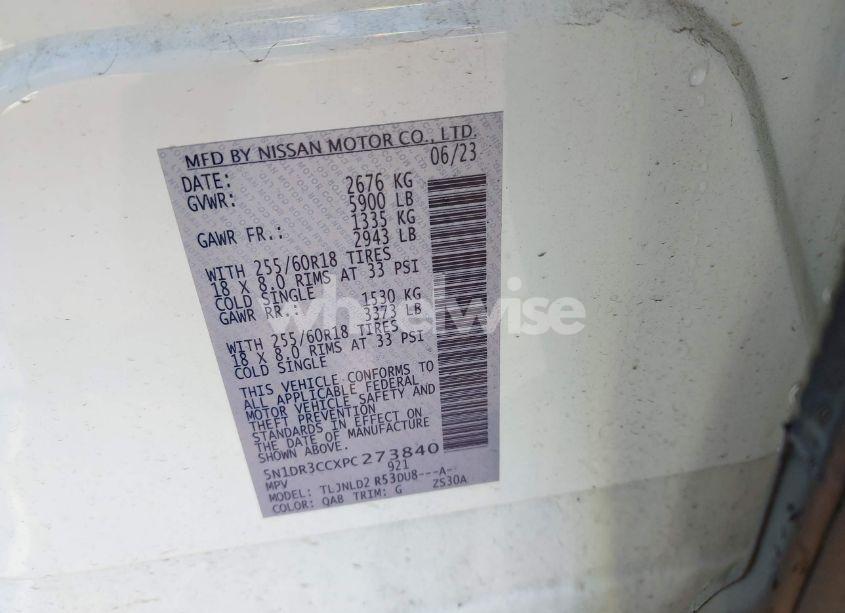 Photo 9 of 2023 Nissan Pathfinder SL 4WD (VIN 5N1DR3CCXPC273840)