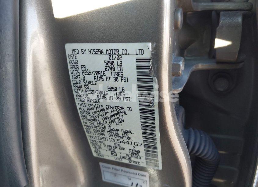 Photo 9 of 2002 Nissan Xterra XE (VIN 5N1ED28T12C544167)
