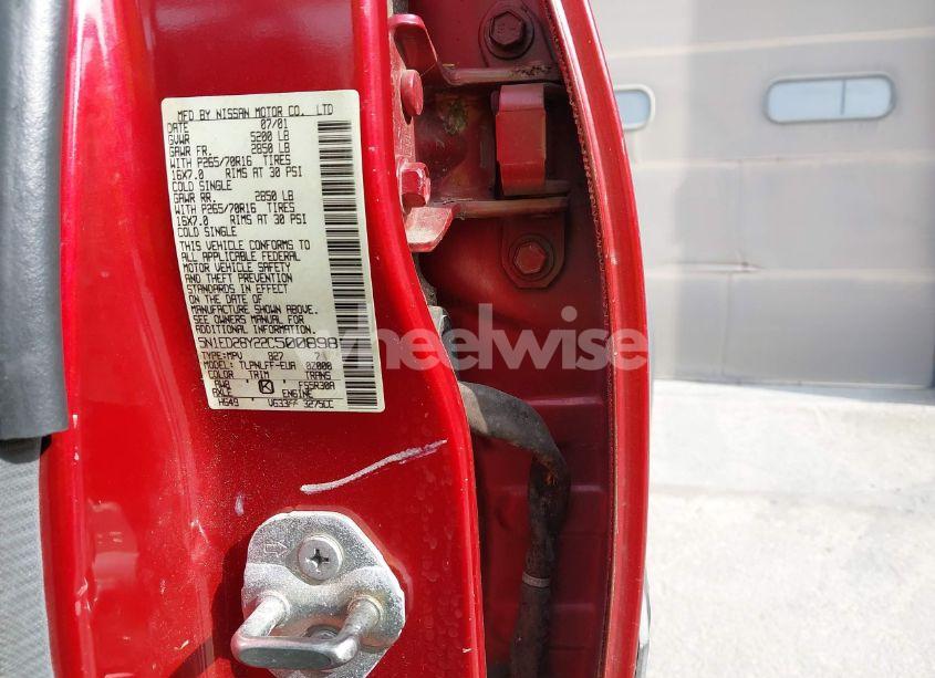 Photo 9 of 2002 Nissan Xterra SE (VIN 5N1ED28Y22C500898)