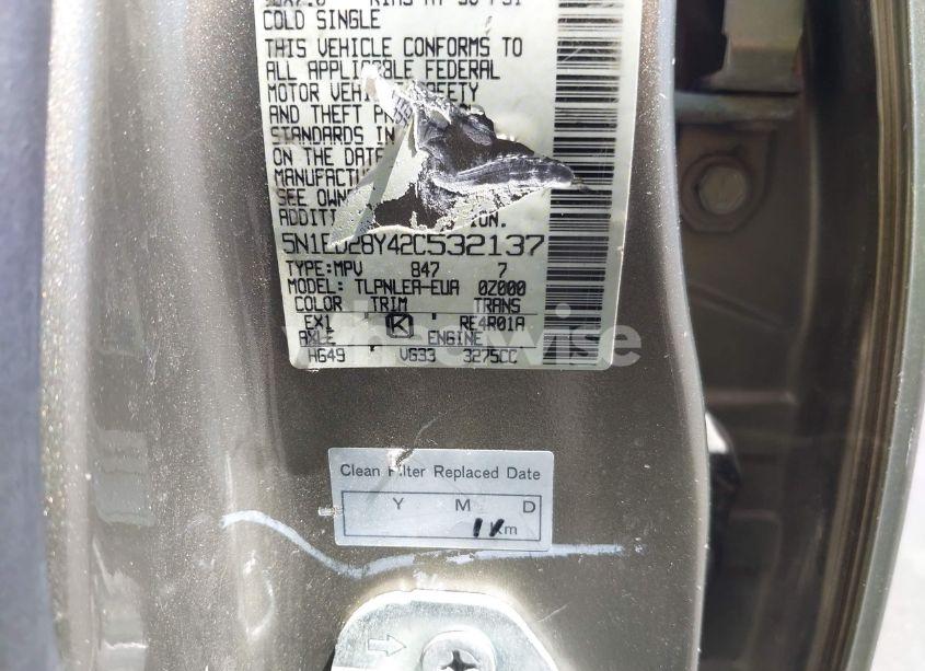 Photo 9 of 2002 Nissan Xterra XE (VIN 5N1ED28Y42C532137)