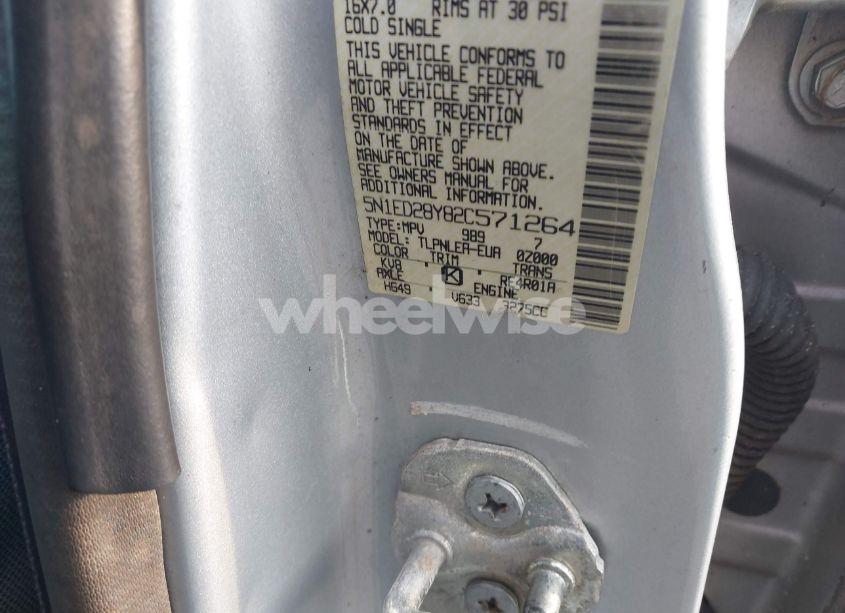 Photo 9 of 2002 Nissan Xterra XE (VIN 5N1ED28Y82C571264)