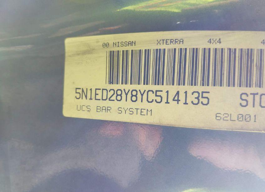 Photo 9 of 2000 Nissan Xterra SE/XE (VIN 5N1ED28Y8YC514135)