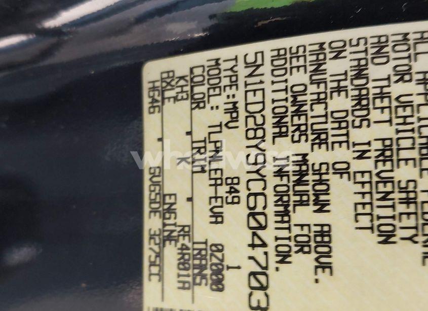 Photo 9 of 2000 Nissan Xterra SE/XE (VIN 5N1ED28Y9YC604703)