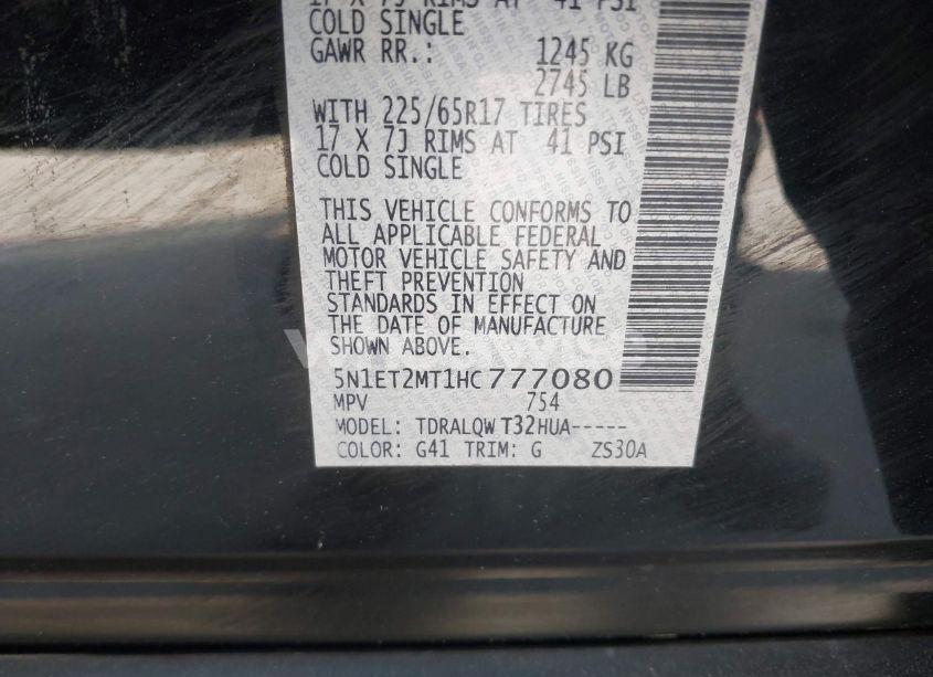 Photo 9 of 2017 Nissan Rogue HYBRID SV (VIN 5N1ET2MT1HC777080)