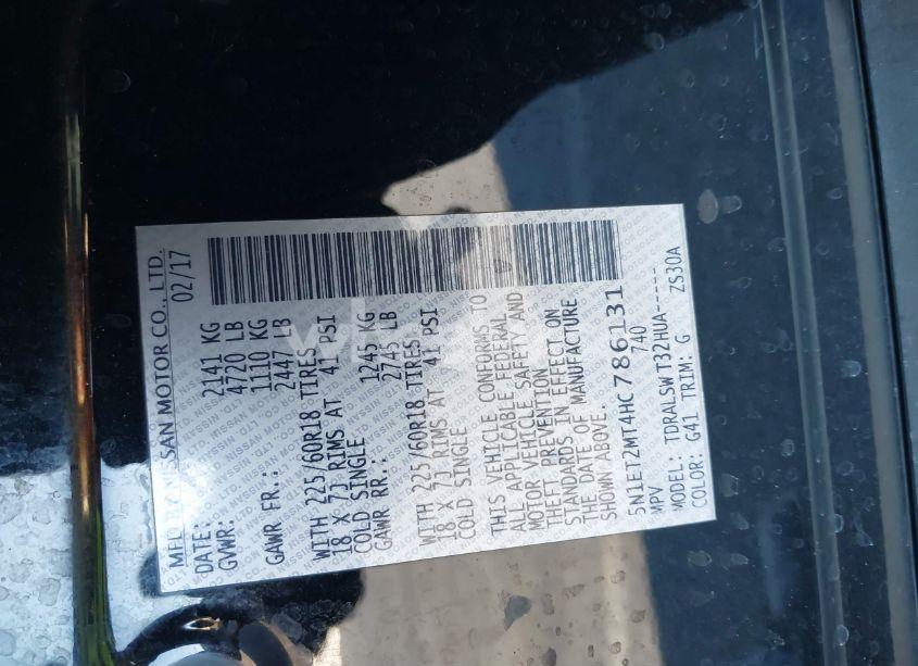 Photo 9 of 2017 Nissan Rogue HYBRID SL (VIN 5N1ET2MT4HC786131)