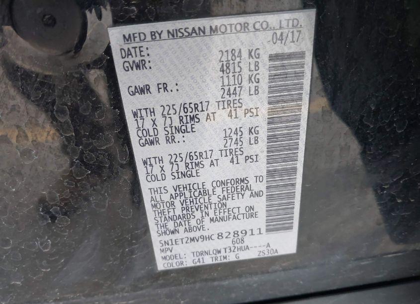 Photo 9 of 2017 Nissan Rogue HYBRID SV (VIN 5N1ET2MV9HC828911)