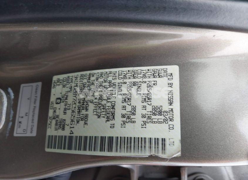 Photo 9 of 2002 Nissan Xterra SE S/C (VIN 5N1MD28Y72C565614)