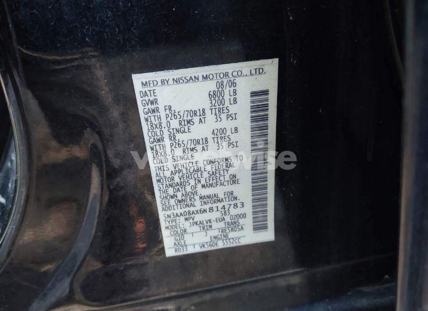 Photo 9 of 2006 Infiniti Qx56 N/A (VIN 5N3AA08AX6N814783)