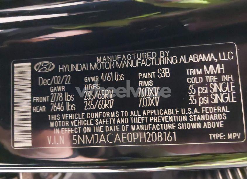 Photo 9 of 2023 Hyundai Tucson SE (VIN 5NMJACAE0PH208161)