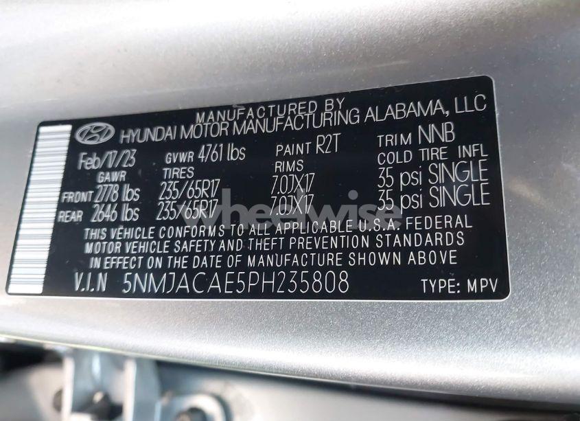 Photo 9 of 2023 Hyundai Tucson SE (VIN 5NMJACAE5PH235808)