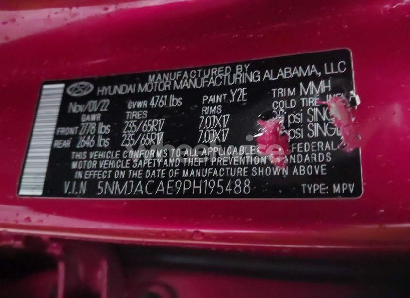 Photo 9 of 2023 Hyundai Tucson SE (VIN 5NMJACAE9PH195488)