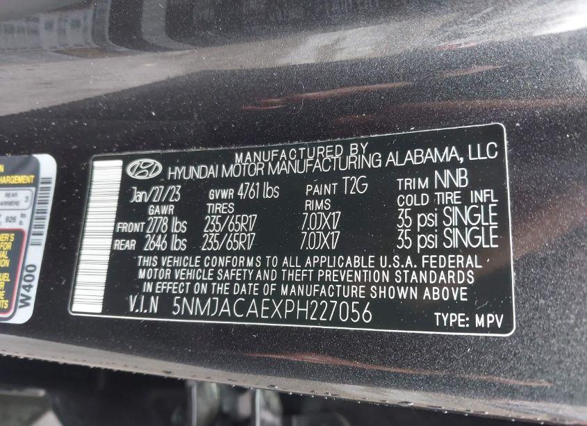 Photo 9 of 2023 Hyundai Tucson SE (VIN 5NMJACAEXPH227056)