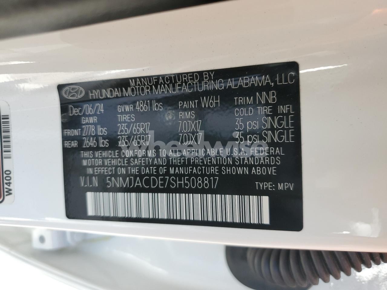 Photo 13 of 2025 HYUNDAI TUCSON SE (VIN 5NMJACDE7SH508817)