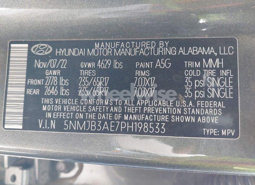 Photo 9 of 2023 Hyundai Tucson SEL (VIN 5NMJB3AE7PH198533)