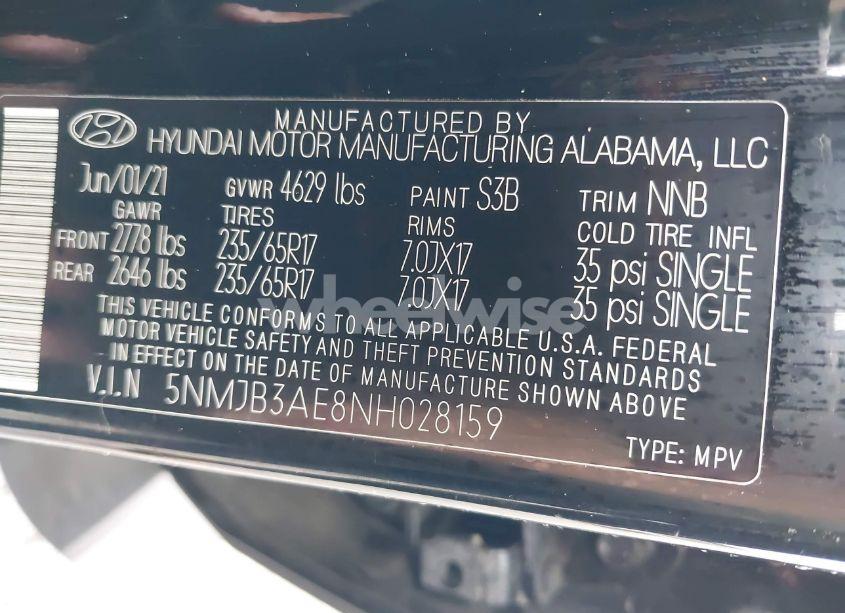 Photo 9 of 2022 Hyundai Tucson SEL (VIN 5NMJB3AE8NH028159)