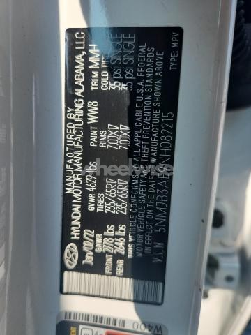 Photo 9 of 2022 HYUNDAI TUCSON SEL (VIN 5NMJB3AE9NH082215)