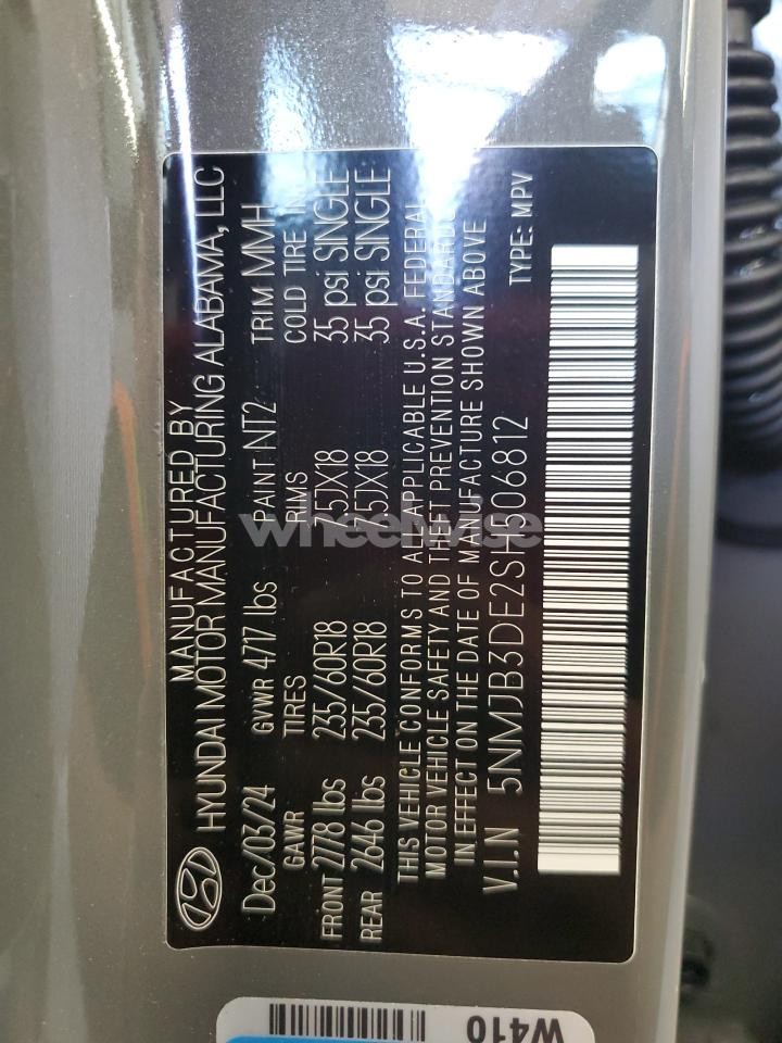 Photo 14 of 2025 HYUNDAI TUCSON SEL (VIN 5NMJB3DE2SH506812)