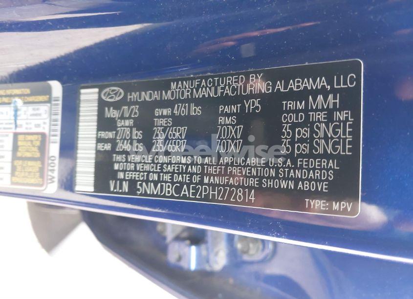 Photo 9 of 2023 Hyundai Tucson SEL (VIN 5NMJBCAE2PH272814)