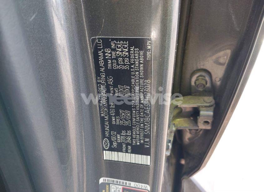 Photo 9 of 2023 Hyundai Tucson SEL (VIN 5NMJBCAE5PH173078)