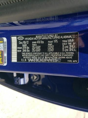 Photo 2 of 2023 HYUNDAI TUCSON SEL (VIN 5NMJBCAE6PH210235)