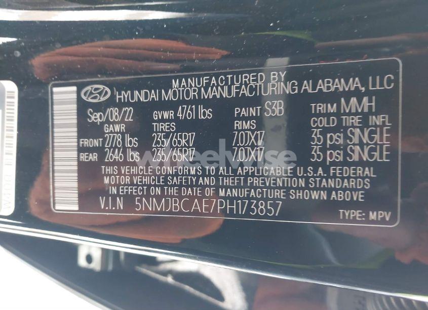 Photo 9 of 2023 Hyundai Tucson SEL (VIN 5NMJBCAE7PH173857)