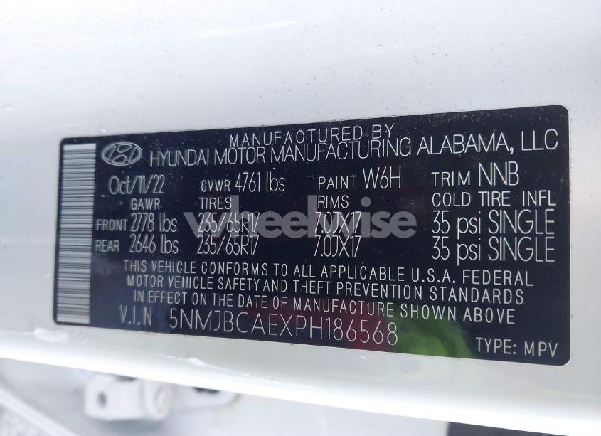 Photo 9 of 2023 Hyundai Tucson SEL (VIN 5NMJBCAEXPH186568)