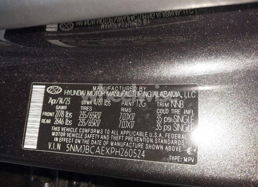 Photo 9 of 2023 Hyundai Tucson SEL (VIN 5NMJBCAEXPH260524)