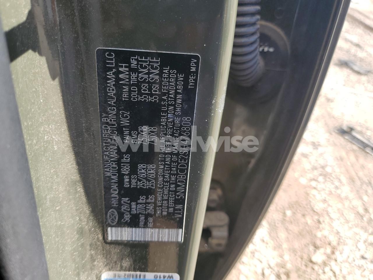 Photo 12 of 2025 HYUNDAI TUCSON SEL (VIN 5NMJBCDE2SH476808)