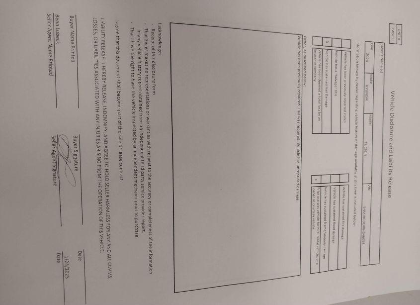 Photo 17 of 2024 Hyundai Tucson SEL (VIN 5NMJBCDE4RH346054)