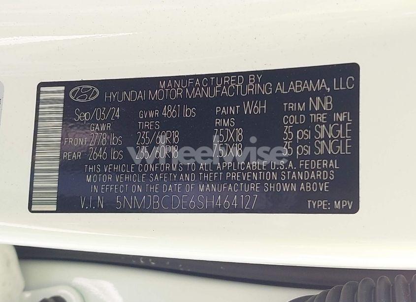 Photo 9 of 2025 Hyundai Tucson SEL (VIN 5NMJBCDE6SH464127)