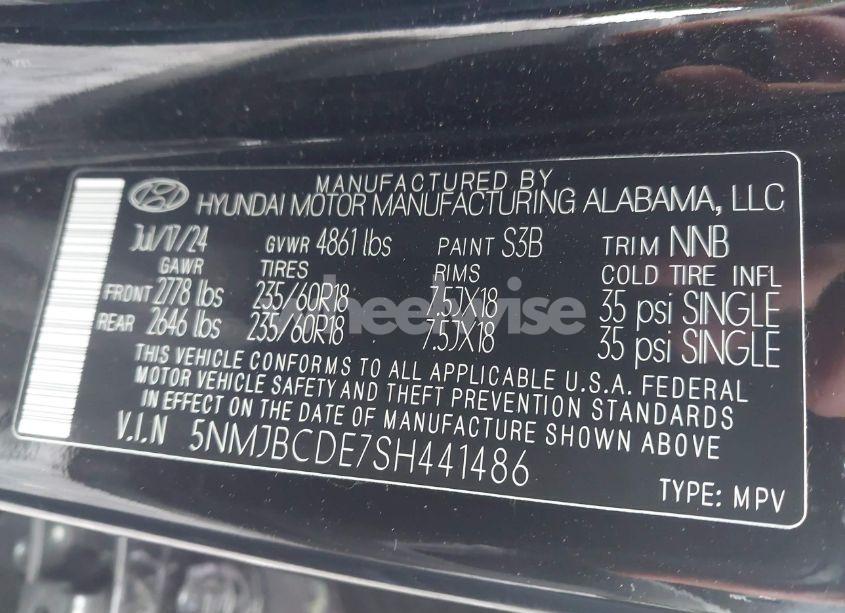 Photo 9 of 2025 Hyundai Tucson SEL (VIN 5NMJBCDE7SH441486)