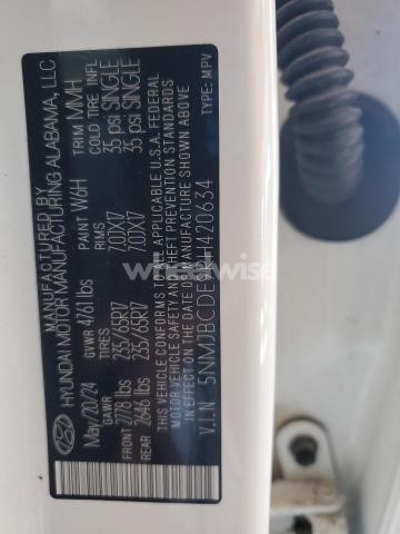 Photo 4 of 2024 HYUNDAI TUCSON SEL (VIN 5NMJBCDE9RH420634)