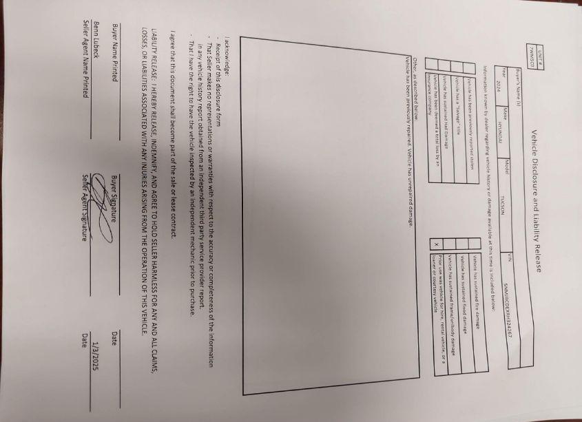 Photo 18 of 2024 Hyundai Tucson SEL (VIN 5NMJBCDEXRH324267)