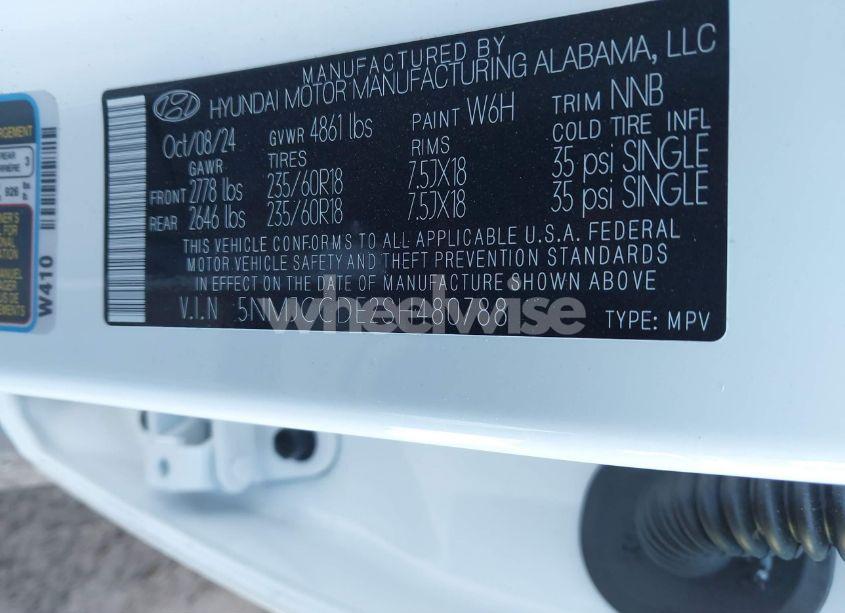 Photo 9 of 2025 Hyundai Tucson SEL CONVENIENCE (VIN 5NMJCCDE2SH480788)