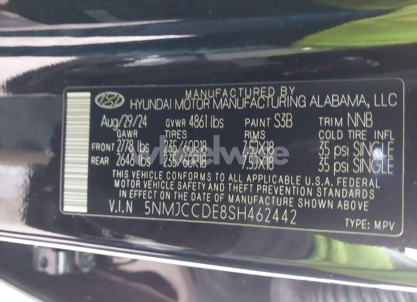 Photo 9 of 2025 Hyundai Tucson SEL CONVENIENCE (VIN 5NMJCCDE8SH462442)