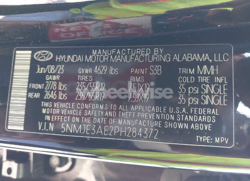 Photo 9 of 2023 Hyundai Tucson LIMITED (VIN 5NMJE3AE2PH284372)