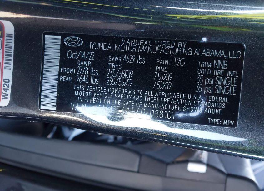 Photo 9 of 2023 Hyundai Tucson LIMITED (VIN 5NMJE3AE6PH188101)