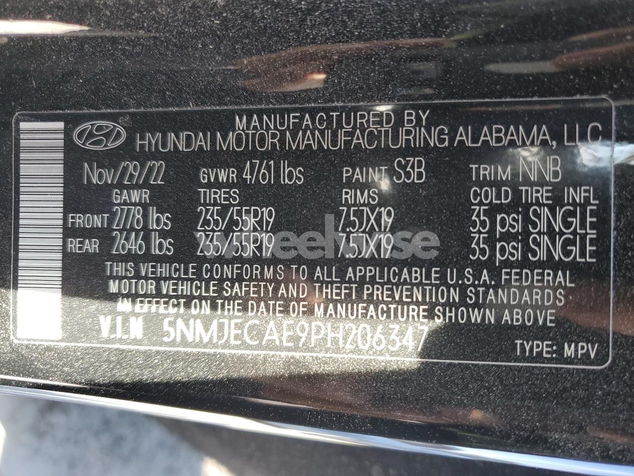 Photo 14 of 2023 HYUNDAI TUCSON LIMITED (VIN 5NMJECAE9PH206347)