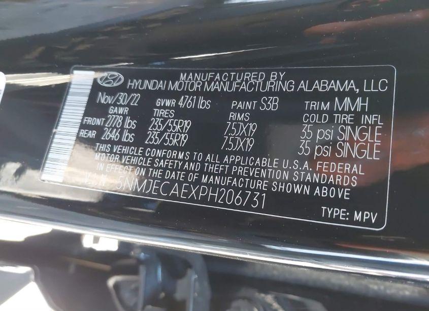 Photo 9 of 2023 Hyundai Tucson LIMITED (VIN 5NMJECAEXPH206731)